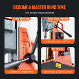 VEVOR Magnetic Drill, 1550W 2" Boring Diameter, 2922lbf/13000N 500 RPM Portable Electric Mag Drill Press with Variable Speed, Drilling Machine for VEVOR