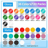 Lya Vinyl Permanent Vinyl for Cricut - 130 Pack 12 "x12 Self Adhesive Vinyl Sheets，120 Vinyl Sheets & 10 Transfer Tape Sheets for Cutting Machines Lya Vinyl