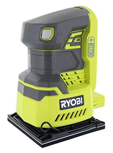 Ryobi P440 One+ 18V Lithium Ion 12,000 RPM 1/4 Sheet Palm Sander w/ Onboard Dust Bag and Included Sanding Pads (Battery Not Included, Power Tool - WoodArtSupply