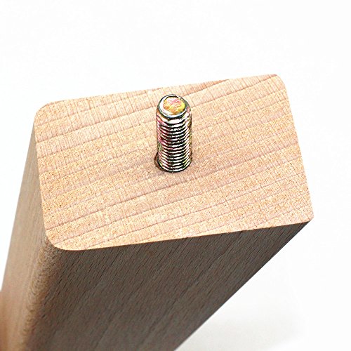 WEICHUAN Unfinished Beech Wood Tapered Replacement Sofa Couch Chair Ottoman Loveseat Coffee Table Cabinet Wood Furniture Feet Furniture Wood WEICHUAN