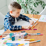 ARTEZA Kids Dual Tip Washable Markers, 24 Bright Colors, Marker Pens with Ultra Fine and Brush Tip, School Supplies for Kids Ages 3 and Up ARTEZA
