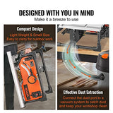 VEVOR Table Saw for Jobsite, 10-inch 15-Amp, 25-in Max Rip Capacity, Cutting Speed up to 4500RPM, 40T Blade, Portable Compact Tablesaw with Sliding VEVOR