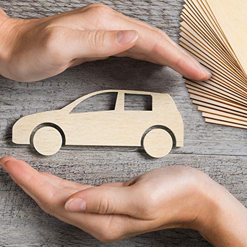 Ruisita 60 Pieces 6 x 4 Inch Rectangle Unfinished Wood Pieces Blank Sharp Corners for DIY Hand-Made Project and Home Decor Ruisita