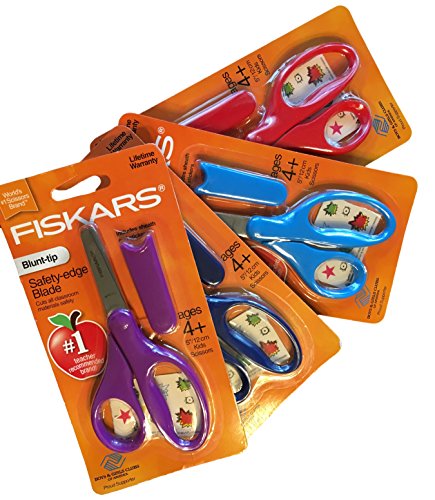 Classroom Supply Pack Bundle -Safety-Edge Scissors, 24 Crayons, 12 color pencils, 20 pencils with sharpener, Elmer's Glue sticks, 4oz Elmer’s Glue, P and Q Gifts
