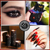 LEOBRO Black Glitter, Glitter, 150g/5.29oz Black Fine Glitter, Glitter for Crafts, Black Glitter Powder Craft Glitter Halloween Glitter, Extra Fine LEOBRO