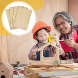 12 Pcs Basswood Sheets 3mm 1/8" x 12" x 18" Plywood Board Craft Wood Thin Wood Sheets for DIY Arts Crafts Woodworking Scroll Sawing Projects Painting Juexica