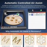 ACMER P2 Laser Engraver, 20W Output Laser Cutter, 130W Laser Engraving Machine, CNC Laser Cutter and Engraver Machine for Stainless Steel, Wood, ACMER