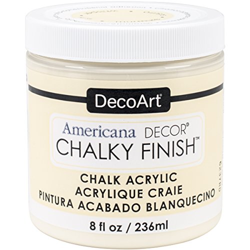 DecoArt ADC-03 Americana Chalky Finish Paint, 8-Ounce, Whisper - WoodArtSupply