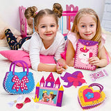 Toylink First Sewing Kit for Kids Beginners Arts Crafts for Girls Ages 4 5 6 7 8 Learn to Sew Unicorn Purse Bags Picture Frame Pen Holder DIY Felt Toylink