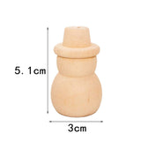 Happyyami 20 Pcs Wooden Dolls to Paint DIY Peg Doll Christmas Art for Kids Desktop Miniature Pine Tree Snowman Figurines Unfinished Peg Wooden Happyyami