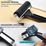 4-Inch Rubber Brayer Roller for Printmaking, Manual Roller Tool for Printmaking/Wallpaper/Gluing Application/Painting/Craft ATB