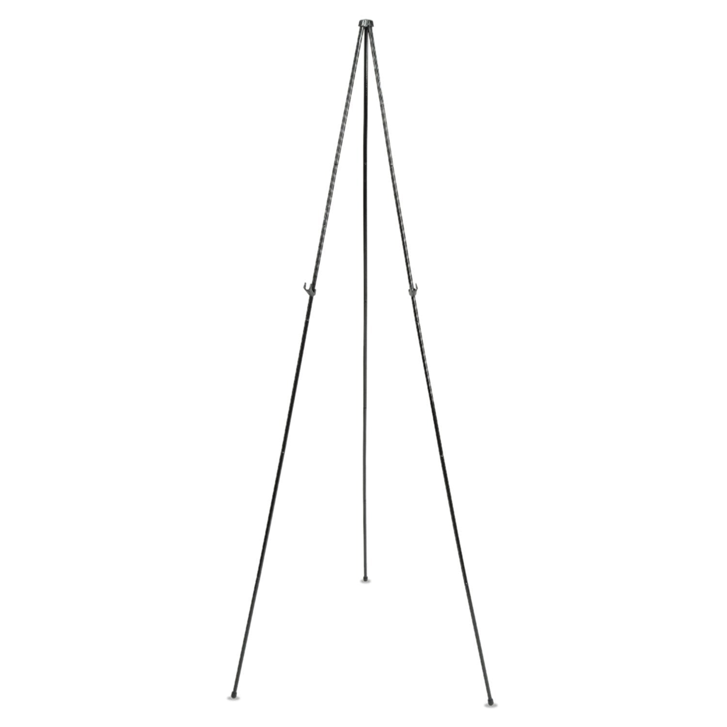 Quartet Instant Easel 63” Stand, Supports 5 lbs., Tripod Base, Powder Coated Steel Material, Collapsible, Black (29E) Quartet