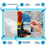 iVyne Rechargeable A4 Light Pad for Tracing & Weeding - LED Light Board for Weeding Vinyl - for Cricut Vinyl Weeding Tools - Ultra-Thin & Portable - iVyne