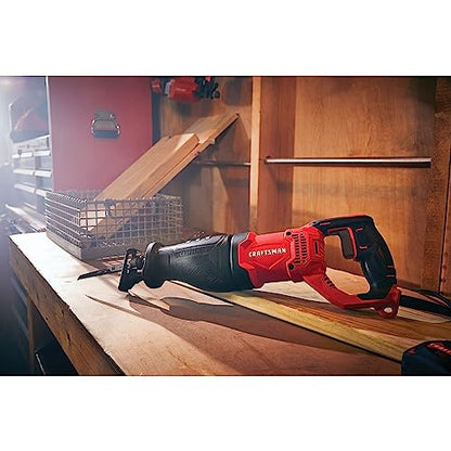 CRAFTSMAN Reciprocating Saw, 7.5 Amp, 3,200 RPM, Corded (CMES300) - WoodArtSupply