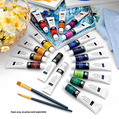 Royal & Langnickel Acrylic Color Artist Tube Paint, 21ml, 18-Pack Royal & Langnickel