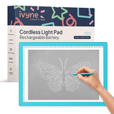 iVyne Rechargeable A4 Light Pad for Tracing & Weeding - LED Light Board for Weeding Vinyl - for Cricut Vinyl Weeding Tools - Ultra-Thin & Portable - iVyne