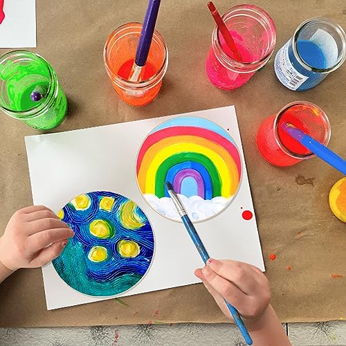 HILELIFE Wood Rounds for Crafts 6 Inch - 12 Pack Wood Round, Unfinished Wood Circles for Crafts, Round Wooden Discs, Circle Wood Sign Blank HILELIFE