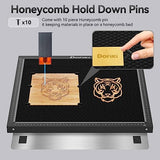 Dofiki Honeycomb Laser Bed 500mm x 500mm Steel Honeycomb Working Table for Most Laser Engraver, Magnetic Honeycomb Cutting Tray with Metal Base, Dofiki