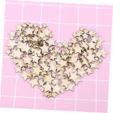 FUNOMOCYA 200pcs Star Wooden Nativity Ornaments Unfinished Wooden Star Ornaments Unfinished Wood Slices Wood Star Cutouts to DIY Star Decor Wooden FUNOMOCYA