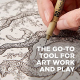 SAKURA Pigma Micron Fineliner Pens - Archival Black Ink Pens - Pens for Writing, Drawing, or Journaling - Black Ink - 01 Point Size - 6 Pack SAKURA