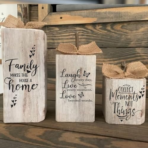 16 Word Stencils for Painting on Wood - Inspirational Stencils for Crafts Reusable – Art Stencils for Drawing - Farmhouse Stencils and Templates for DLY LIFESTYLE