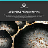 MEYSPRING Charcoal Black Mica Powder for Epoxy Resin - 50 Grams - Great for Resin Art and UV Resin - Epoxy Resin Color Pigment MEYSPRING