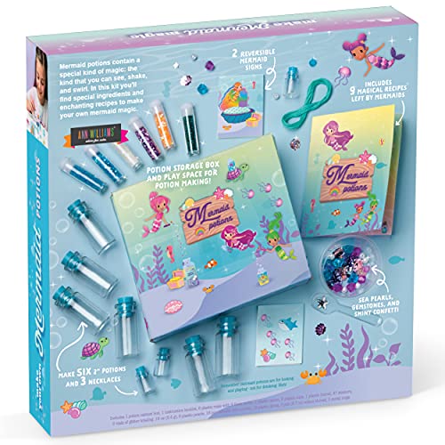 Craft-tastic – DIY Mermaid Potions Craft Kit – Includes Mermaid Potion Book with Magical Recipies, Enchanted Ingredients, Potion Cabinet & More! – Craft-tastic