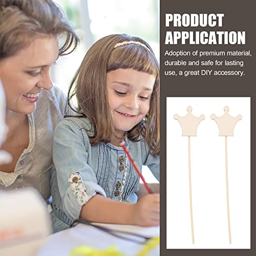 Toyvian 8pcs Children's Wand Glow Fairy Retinol Wand Diy Unfinished Wand Princess Party Supplies Wand Making Kit Birthday Crafts Wands Girl Manual Toyvian