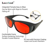 Laser Safety Glasses 532nm OD6 180nm-532nm Wavelength Violet/Blue/Green Laser Protective Goggles for 405nm, 445nm, 450nm,473nm 532nm, Like Tattoo laserland