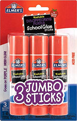 Crayola Bundle K-5 School Supplies: Crayola Markers, Pencils, Dixon Eraser Caps, Elmer's Glue Stick Crayola