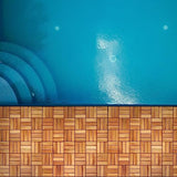 Acacia Deck Tiles (Pack of 10) Hardwood Interlocking Patio Deck Tiles, Acacia Wood Deck Tiles Interlocking Outdoor, Patio Tiles Outdoor Interlocking RAKYTO