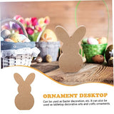 BESPORTBLE Easter Bunny Easter Wood Embellishments Easter Unfinished Wood Cutout Unfinished Wood Rabbit Cutouts Arts and Crafts for Kids Room BESPORTBLE