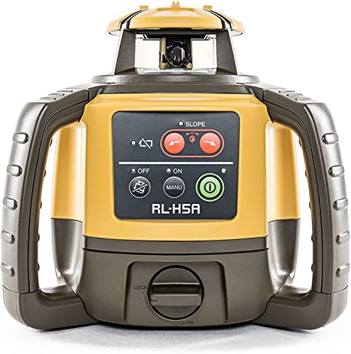 Topcon RL-H5A Self Leveling Horizontal Rotary Laser with Bonus EDEN Field Book, IP66 Rating Drop, Dust, Water Resistant, 800m Construction Laser, Topcon
