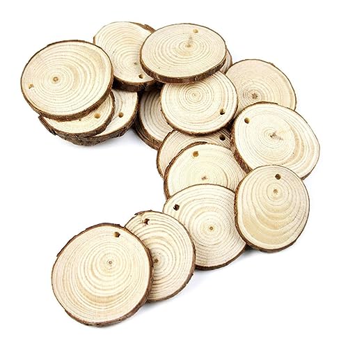 VILLCASE 40 Pcs Mothers Day Crafts for Kids Ornament Craft Kit DIY Kits DIY Ornament Kit Unfinished Wood Crafts Handmade Jewelry Craft Ornaments Wood