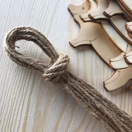SOIMISS 10pcs Wood Pigs Pieces Embellishments Unfinished Wood Chips Wooden Animal Cutouts DIY Craft Name Tags Slices Patches Pendant with Ropes SOIMISS