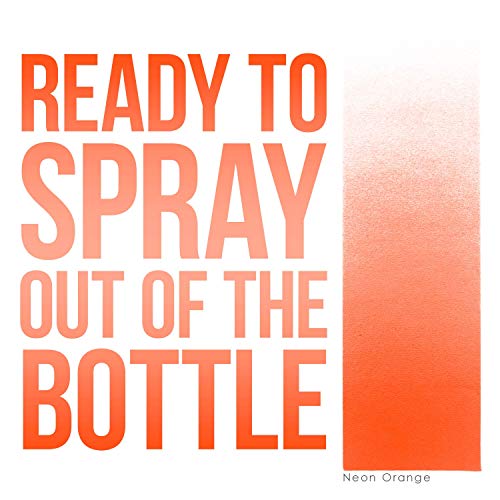 U.S. Art Supply 8-Ounce Special Effects Neon Orange Airbrush Paint U.S. Art Supply