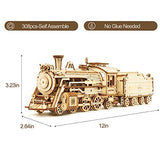 ROKR Prime Steam Express 3D Wooden Mechanical Train Puzzle Kit for Adults and Kids ROKR