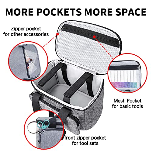 Boczif Carrying Case Compatible with Cricut Mug Press Machine, Travel Tote Bag for Cricut Joy Accessories & Craft Pens and Tool Set, Portable Storage Boczif