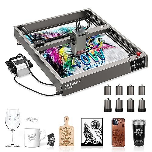 Official Creality Falcon 2 Laser Engraver, 40W Output Laser Engraver Machine, DIY Laser Cutter and Engraver Machine with Air Assist, 25000mm/min Creality