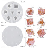 Dice Mold 7 Cavities Dice Mold Dice Resin Casting Mold Resin Making Molds Silicone Mold for Candle Home Decorate Mold Candle Making Mold 3D Animal ESEDAGE