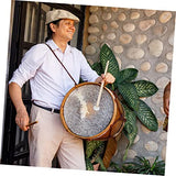 SUPVOX 2pcs Gong Hammer Music Accessories Electronic Accessories Electronic Drum Sticks Goner Striker Rubber-head Gong Mallets 5a Wood Pin Small SUPVOX