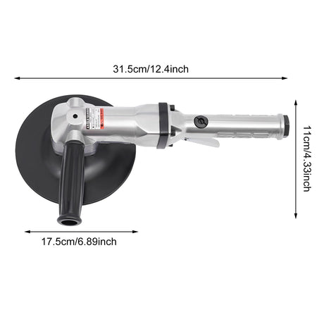 Efficient 7-Inch Pneumatic Air Angle Sander - High Speed, Energy-Saving, Versatile Polishing Tool for Pros and DIY Enthusiasts Haraisyo