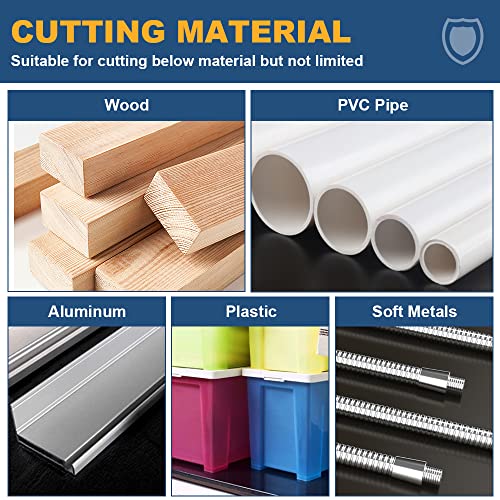 Drill Saw Blades for Dremel Rotary Tool 6Pcs HSS Saw Disc Wheel Cutting Blades with 2Pcs 1/8" Round Shank,1Pcs 1/4" Round Shank for Wood Plastic FOTYBEI