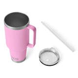 YETI Rambler 42 oz Straw Mug, Vacuum Insulated, Stainless Steel, Power Pink YETI