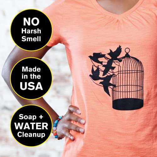 Speedball Fabric Screen Printing Ink Starter Set, Opaque, 6-Colors, 4-Ounce Jars, Silver, Raspberry, Blue Topaz, Citrine, Pearly White, and Black Speedball