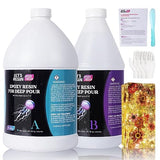 LET'S RESIN EPOXY RESIN Deep Pour Epoxy Resin 1.5 Gallon,2 to 4 Inch Depth Crystal Clear Resin for Flower Preservation,Bubble Free & Low Viscosity LET'S RESIN EPOXY RESIN