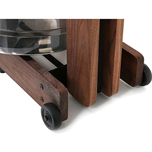 WaterRower Walnut Rowing Machine with S4 Monitor | USA Made | Original Handcrafted Erg Machine for Home Use & Gym | Best Warranty WaterRower