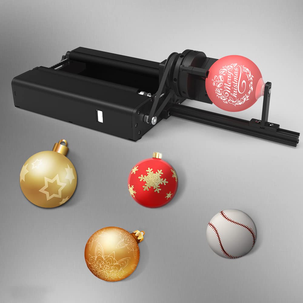 Twotrees Laser Engraver TR2 Pro 4 in 1 Rotating Module for Engraving Cylindrical Objects, Wine Glass, Tumbler, Ring,Y-axis Rotary Roller Module for Twotrees
