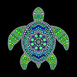 Plaid Sea Turtle Mandala Modern Dot Kit, 14" x 14" Paint by Numbers for Adults and Kids, Easy-to-Follow DIY Crafts, Art Supplies with A Textured Plaid
