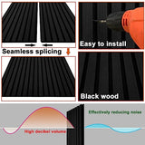 YLL YLL Wood Wall Panels Acoustic Wall Panels for Interior Wall Decoration Two 94.68" x 12.79" Wood Slat Sall Paneling 3D soundproof Wall Panels Wood YLL YLL